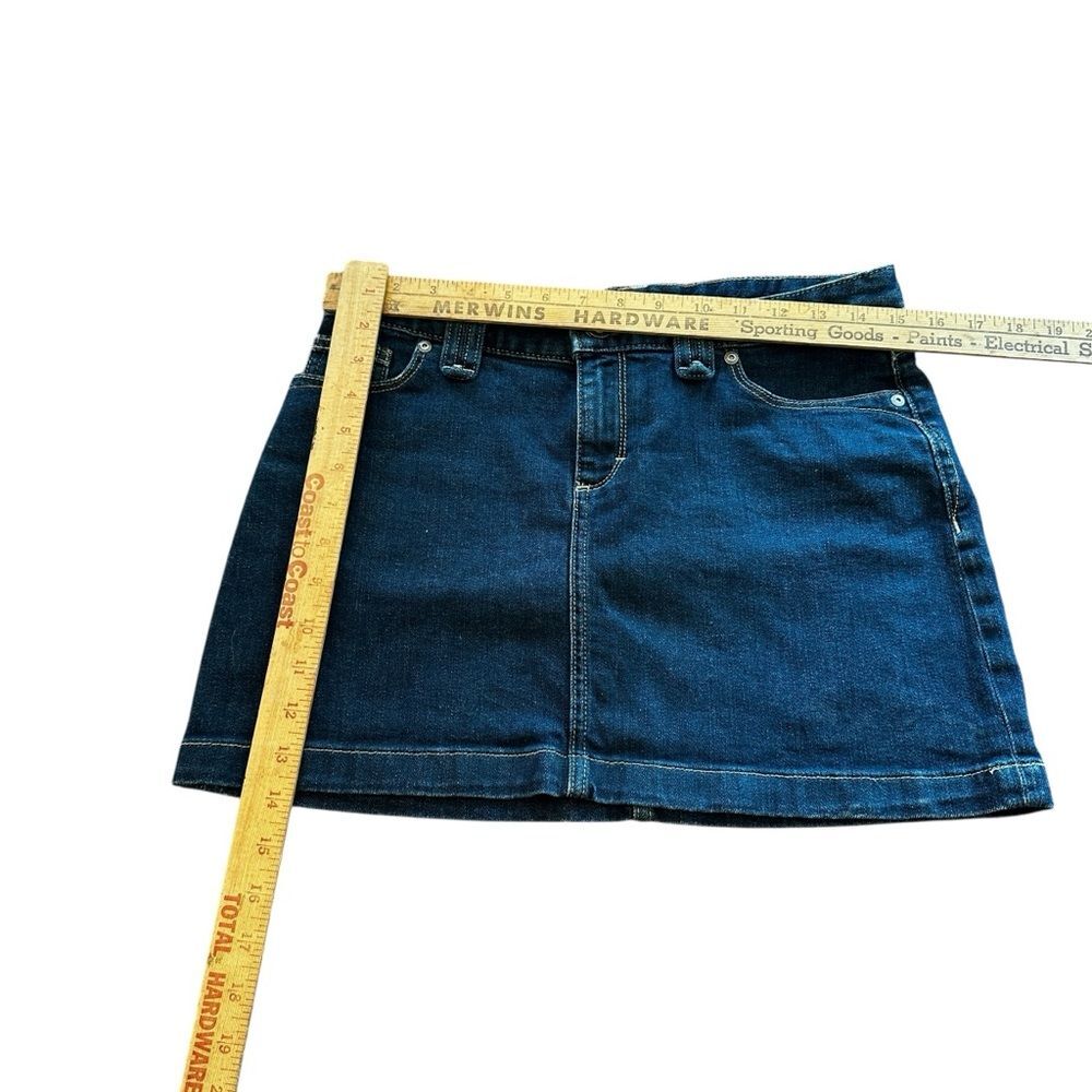 Womens Patagonia Denim Mini Skirt Dark Blue Denim Size 2 - Picture 3 of 6